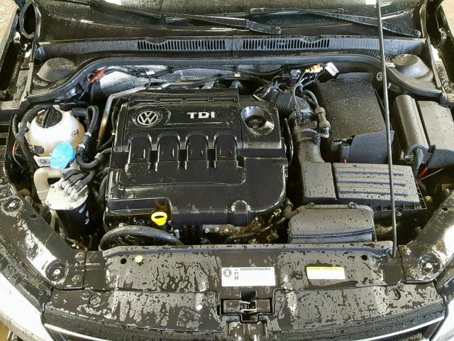 3VWLA7AJ0FM253722 - 2015 VOLKSWAGEN JETTA TDI BLACK photo 7