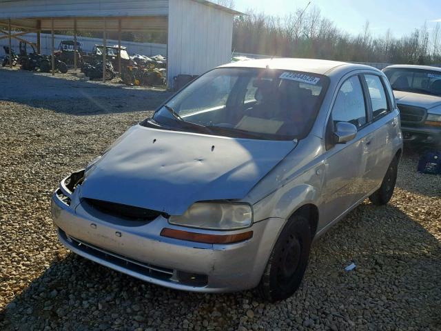 KL1TD66627B771372 - 2007 CHEVROLET AVEO BASE Күміс фото 2