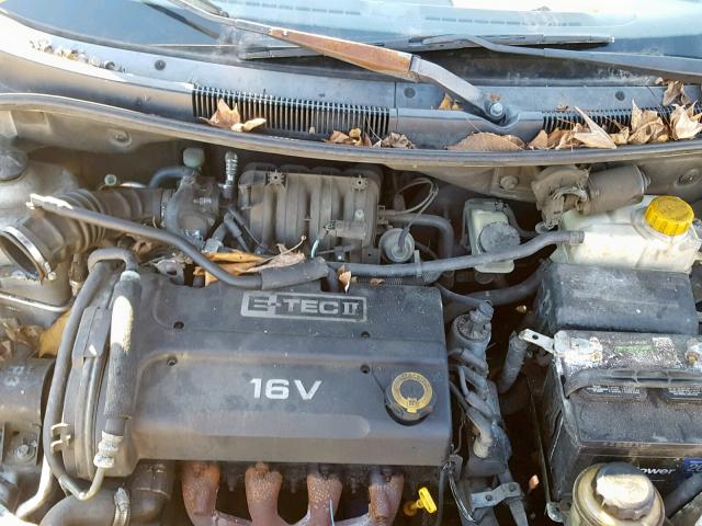 KL1TD66627B771372 - 2007 CHEVROLET AVEO BASE Күміс фото 7