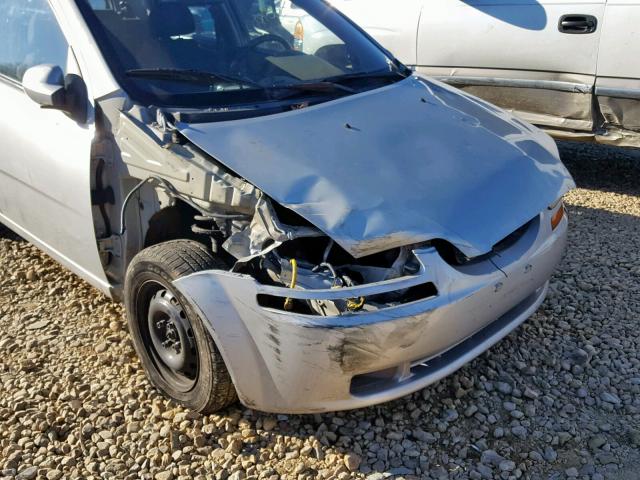 KL1TD66627B771372 - 2007 CHEVROLET AVEO BASE Күміс фото 9