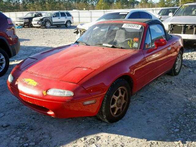 JM1NA3510L0155660 - 1990 MAZDA MX-5 MIATA RED photo 2