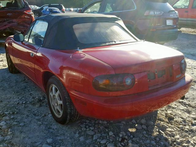 JM1NA3510L0155660 - 1990 MAZDA MX-5 MIATA RED photo 3