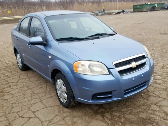 KL1TD56697B154299 - 2007 CHEVROLET AVEO BASE Mavi foto 1