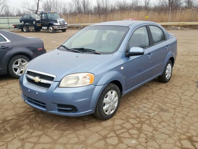 KL1TD56697B154299 - 2007 CHEVROLET AVEO BASE Mavi foto 2