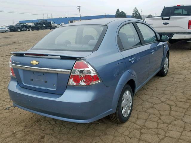KL1TD56697B154299 - 2007 CHEVROLET AVEO BASE Mavi foto 4