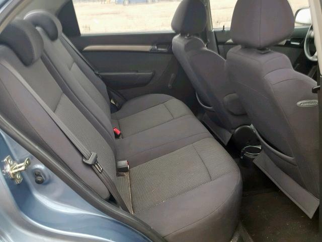 KL1TD56697B154299 - 2007 CHEVROLET AVEO BASE Mavi foto 6