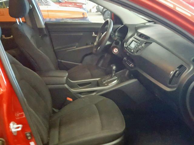 KNDPBCA21D7403069 - 2013 KIA SPORTAGE L RED photo 5