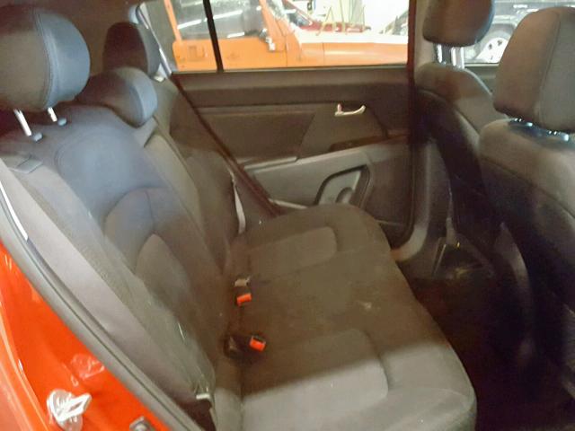KNDPBCA21D7403069 - 2013 KIA SPORTAGE L RED photo 6
