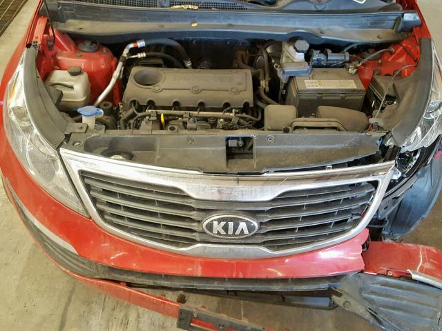 KNDPBCA21D7403069 - 2013 KIA SPORTAGE L RED photo 7