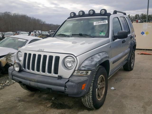 1J4GL38K35W682495 - 2005 JEEP LIBERTY RE GRAY photo 2