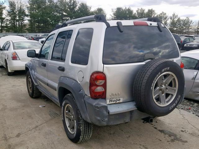 1J4GL38K35W682495 - 2005 JEEP LIBERTY RE GRAY photo 3