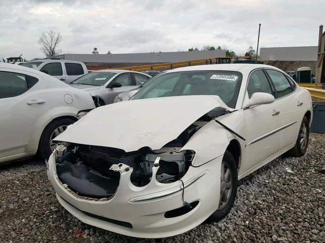 2G4WD582691231760 - 2009 BUICK LACROSSE C WHITE photo 2