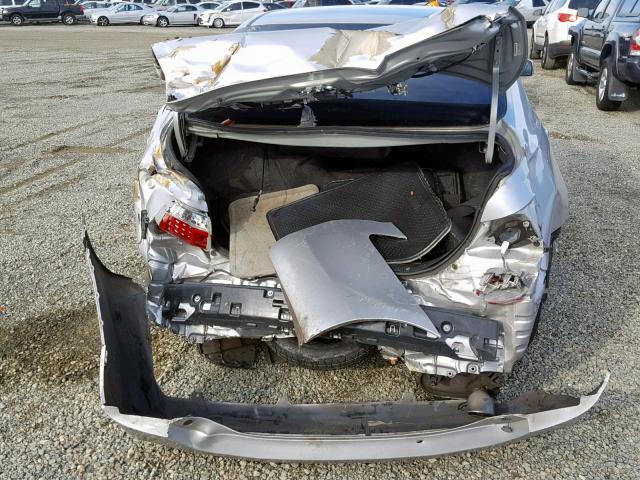 4T1BB46K98U039656 - 2008 TOYOTA CAMRY HYBR SILVER photo 9