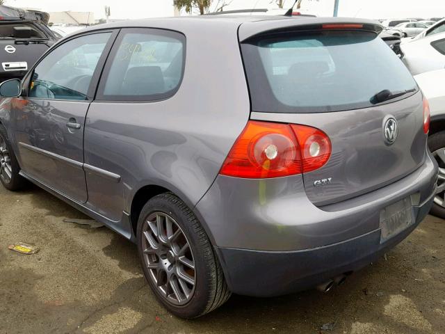 WVWFV71K66W196259 - 2006 VOLKSWAGEN NEW GTI GRAY photo 3