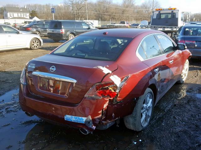 1N4AA5AP0DC843569 - 2013 NISSAN MAXIMA S BURGUNDY photo 4