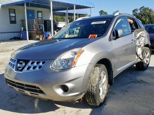 JN8AS5MT4BW154523 - 2011 NISSAN ROGUE S GRAY photo 2