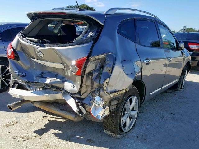 JN8AS5MT4BW154523 - 2011 NISSAN ROGUE S GRAY photo 4