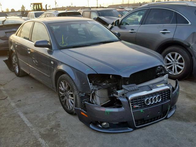 WAUAF78E68A134803 - 2008 AUDI A4 2.0T GRAY photo 1