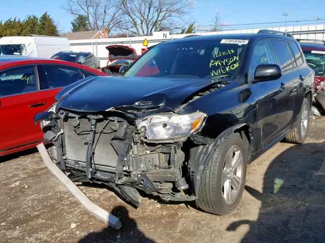 JTEES43A582024771 - 2008 TOYOTA HIGHLANDER BLACK photo 2