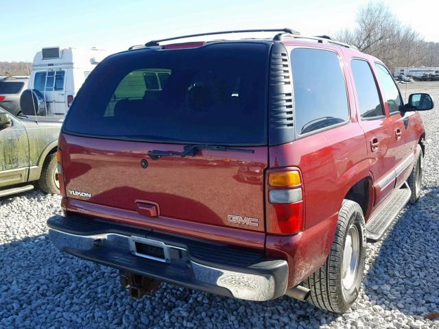 1GKEK13Z83J299787 - 2003 GMC YUKON RED photo 4