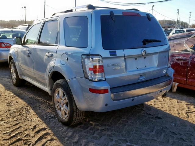 4M2CU87108KJ54474 - 2008 MERCURY MARINER PR 蓝色 照片 3