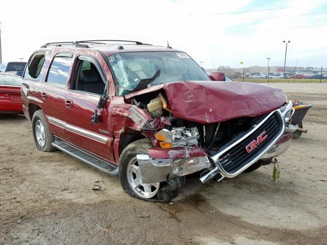 1GKEK13T05R223576 - 2005 GMC YUKON BURGUNDY photo 1