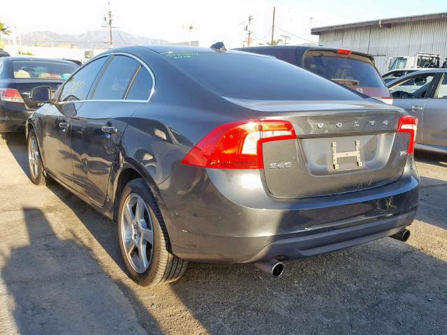 YV1612FSXD1221904 - 2013 VOLVO S60 T5 GRAY photo 3