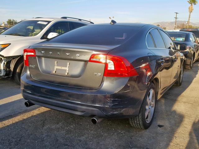 YV1612FSXD1221904 - 2013 VOLVO S60 T5 GRAY photo 4