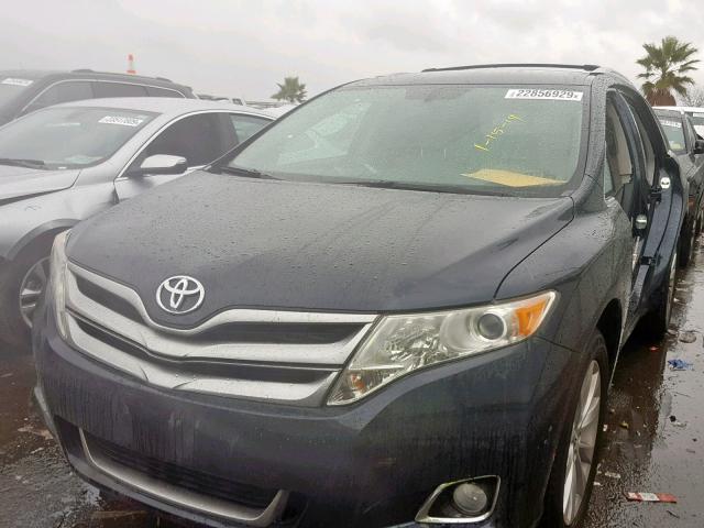 4T3ZA3BB5DU071328 - 2013 TOYOTA VENZA LE BLUE photo 2