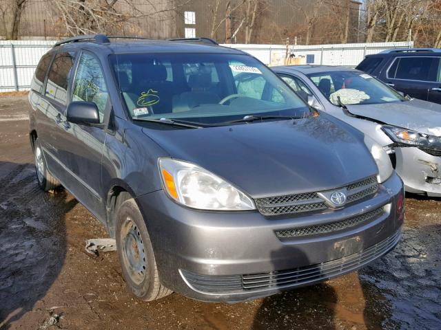 5TDZA23C65S344636 - 2005 TOYOTA SIENNA CE GRAY photo 1