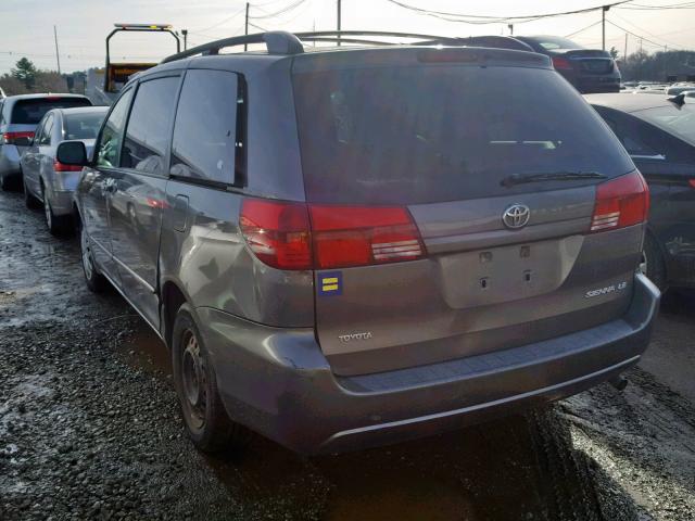 5TDZA23C65S344636 - 2005 TOYOTA SIENNA CE GRAY photo 3