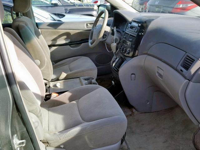 5TDZA23C65S344636 - 2005 TOYOTA SIENNA CE GRAY photo 5