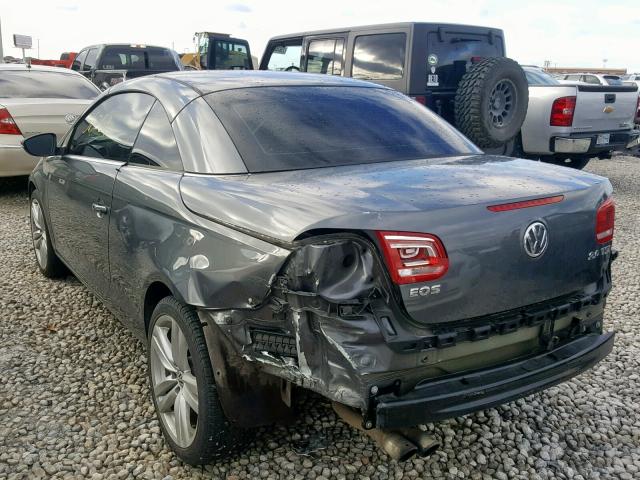WVWFW8AH3EV003318 - 2014 VOLKSWAGEN EOS LUX 灰色 照片 3