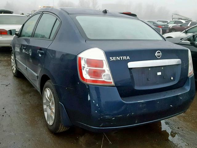 3N1AB6AP8AL612550 - 2010 NISSAN SENTRA 2.0 BLUE photo 3