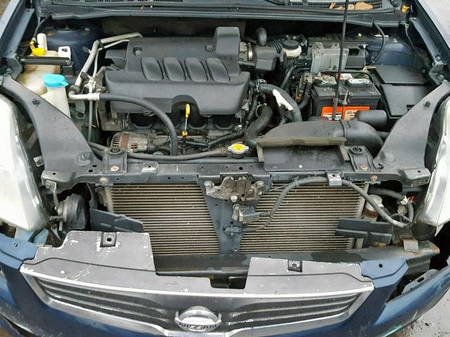 3N1AB6AP8AL612550 - 2010 NISSAN SENTRA 2.0 BLUE photo 7