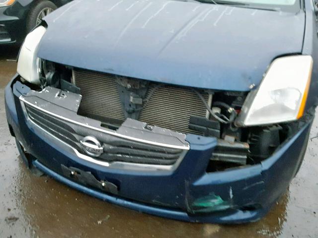 3N1AB6AP8AL612550 - 2010 NISSAN SENTRA 2.0 BLUE photo 9