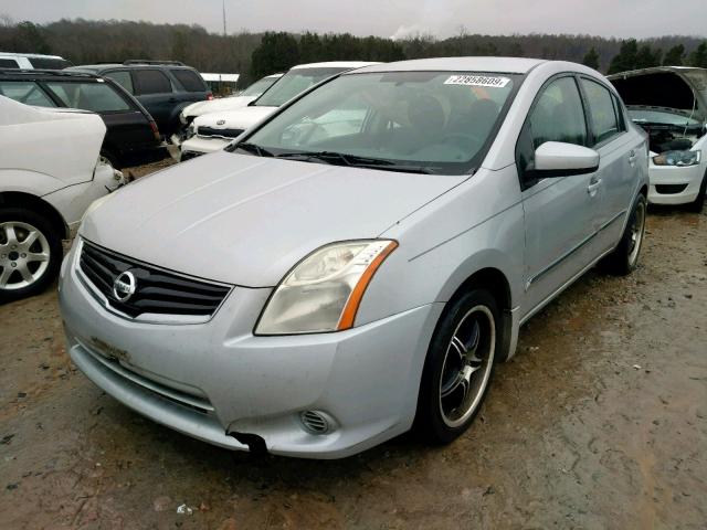 3N1AB6AP0BL633524 - 2011 NISSAN SENTRA 2.0 SILVER photo 2