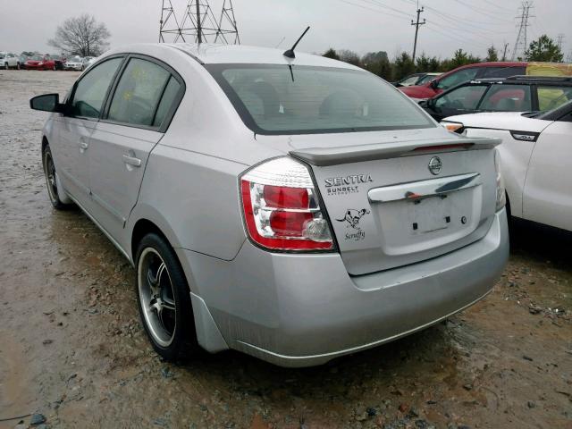 3N1AB6AP0BL633524 - 2011 NISSAN SENTRA 2.0 SILVER photo 3