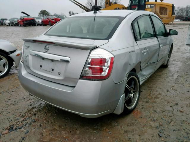 3N1AB6AP0BL633524 - 2011 NISSAN SENTRA 2.0 SILVER photo 4