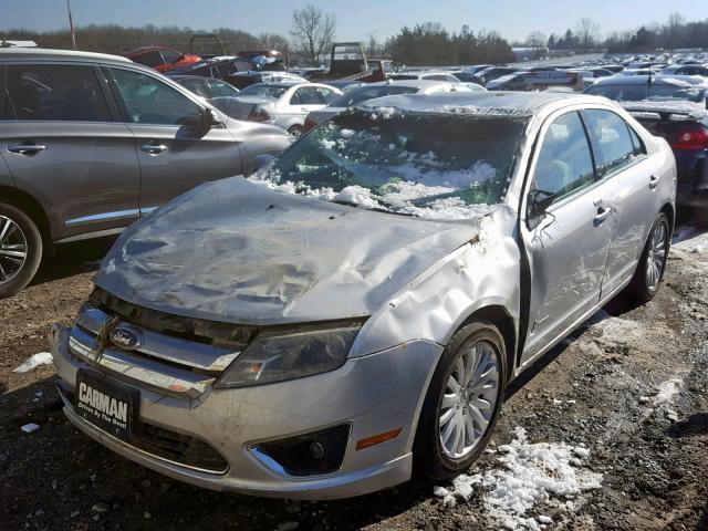 3FADP0L38BR215198 - 2011 FORD FUSION HYB SILVER photo 2