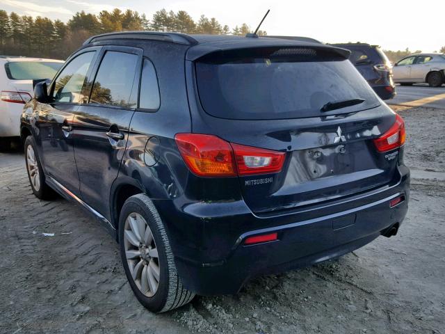 JA4AR4AU9BZ016970 - 2011 MITSUBISHI OUTLANDER BLACK photo 3