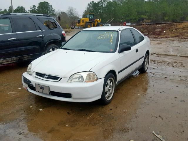 1HGEJ6221TL072527 - 1996 HONDA CIVIC DX WHITE photo 2