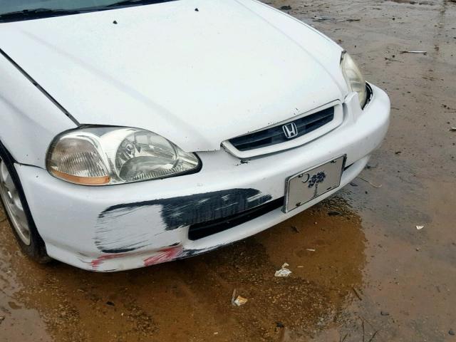 1HGEJ6221TL072527 - 1996 HONDA CIVIC DX WHITE photo 9