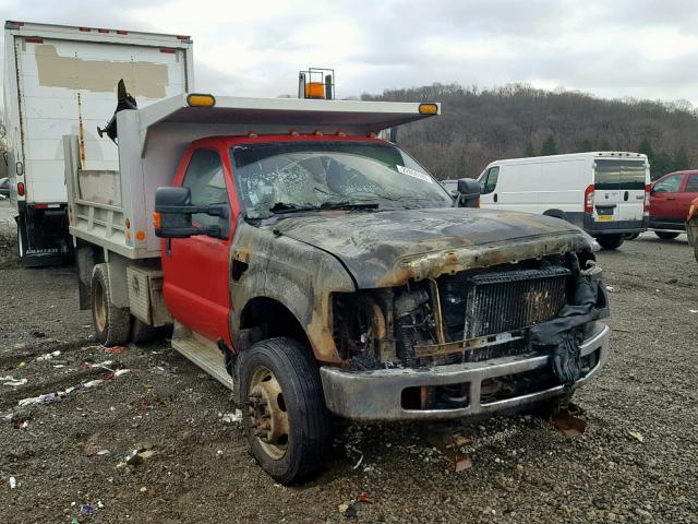 1FDAF57R38EC31392 - 2008 FORD F550 SUPER RED photo 1