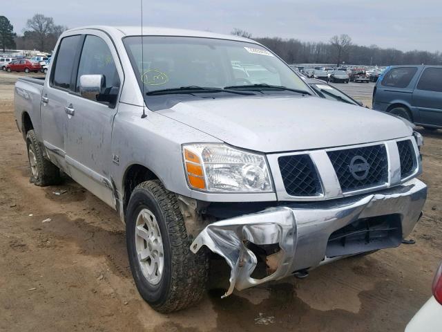 1N6AA07B64N562810 - 2004 NISSAN TITAN XE SILVER photo 1