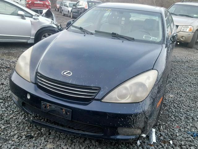 JTHBA30GX45055518 - 2004 LEXUS ES 330 BLUE photo 2