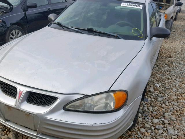 1G2NF52FX2C310388 - 2002 PONTIAC GRAND AM S SILVER photo 9