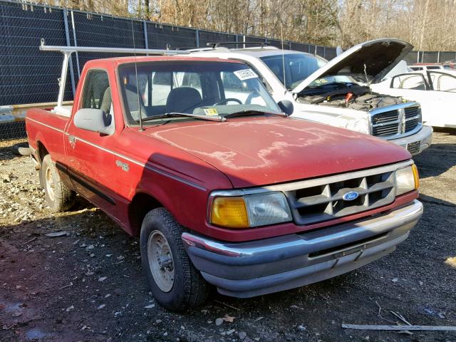 1FTCR10X1PUC84456 - 1993 FORD RANGER RED photo 1