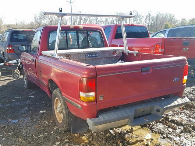 1FTCR10X1PUC84456 - 1993 FORD RANGER RED photo 3