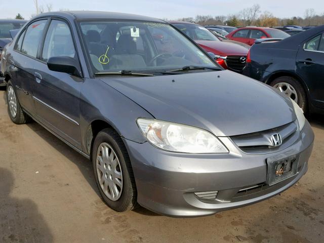 2HGES16504H506892 - 2004 HONDA CIVIC GRAY photo 1